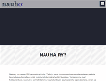 Tablet Screenshot of nauha.fi